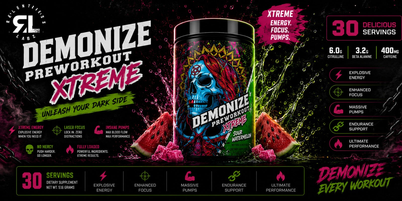 Relentless Labz Banner
