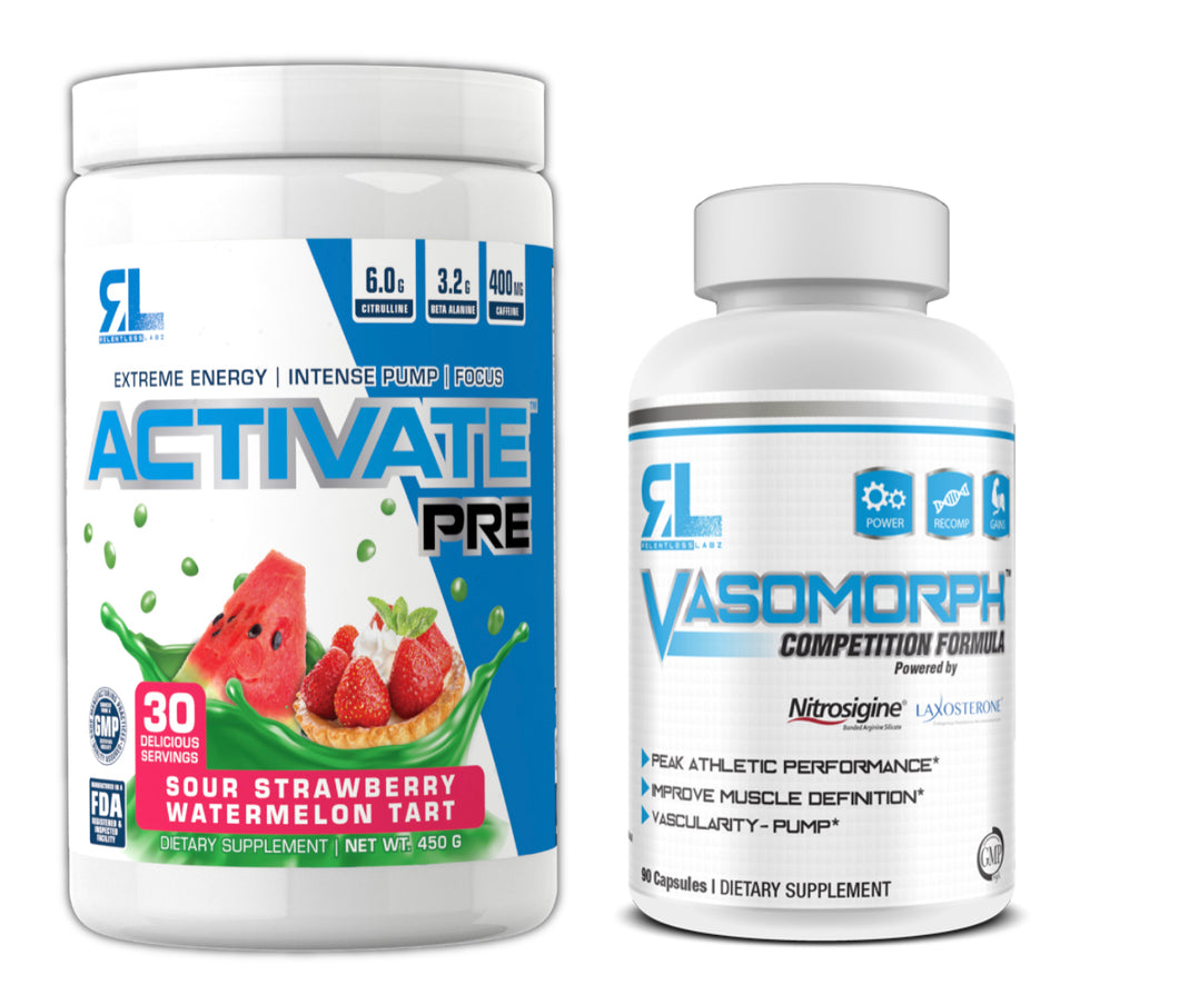 RELENTLESS STACK: ACTIVATE X VASOMORPH